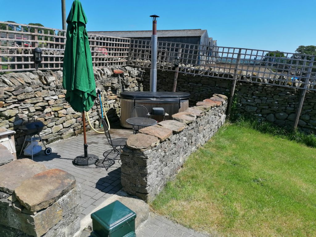 The sun trap patio